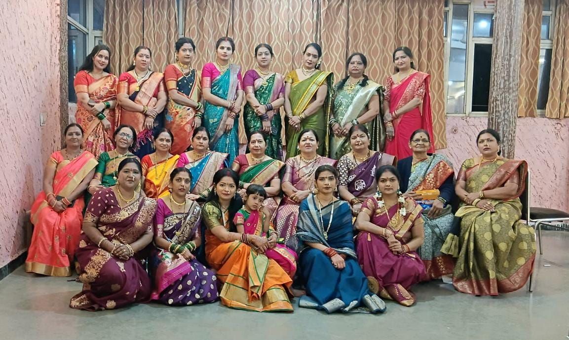 सरयूपारिण ब्राह्मण महिला मंडल का पारंपरिक हल्दी कुमकुम कार्यक्रम संपन्